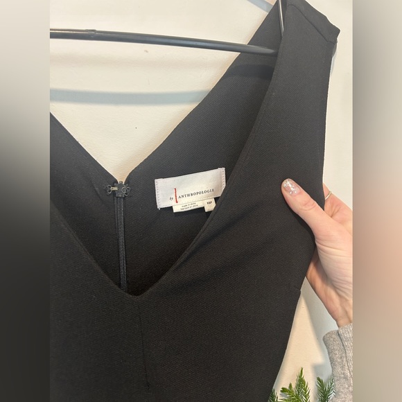 Anthropologie Black Cathy Structured Jumpsuit ~ size XS - Picture 5 of 10